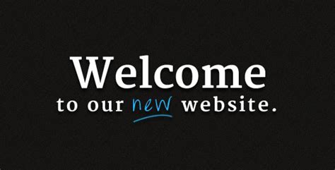 Welcome to our new website .